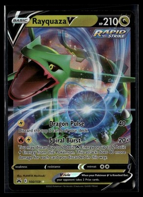 Rayquaza V Crown Zenith 100/159 NM Holofoil