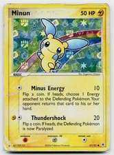 Minun 67/101 Reverse Holo | EX Hidden Legends - DMG on eBay