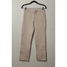 NWT Quince Women's Ultra-Stretch Ponte Straight Leg Pants Beige Sand Size Small