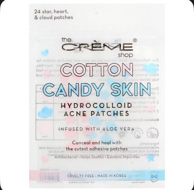Cotton Candy Skin, Hydrocolloid Acne Patches, Star, Heart & Cloud, 24 Patches