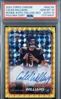 2024 Topps Chrome Rookie Auto Caleb Williams #RA-CWI Yellow Geo 37/75 PSA 10/10