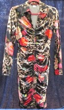 Venus Animal And Floral Print Women's Dress Size XS