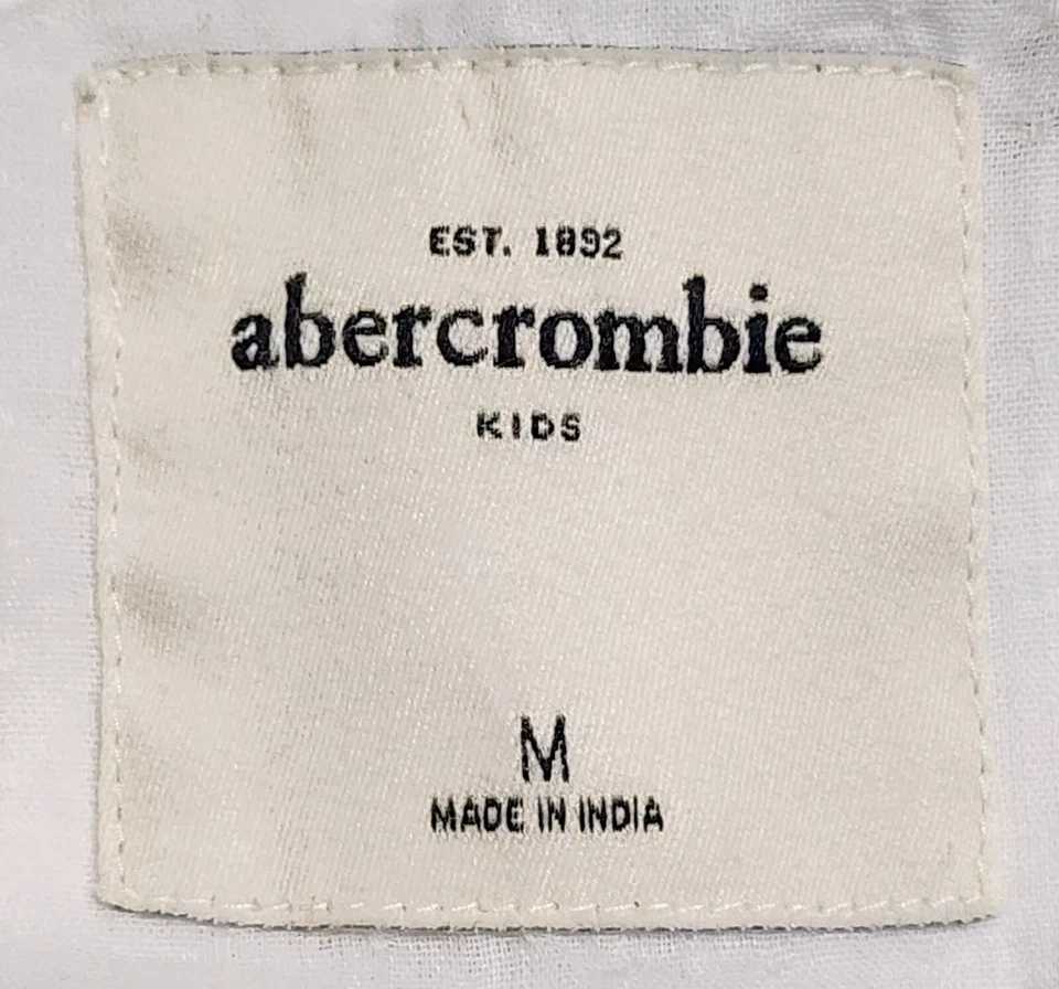 Abercrombie Kids Girl's Junior's Embroidered 3/4 Button Down Shirt - Size M - Image 4 of 4