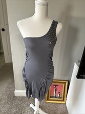 Vintage Y2K Guess Bodycon Dress NWT Sz M One Shoulder Very Stretchy