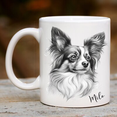 Coffee Cup Papillon Gifts Papillon Hand-painted Dog Mug — Horse