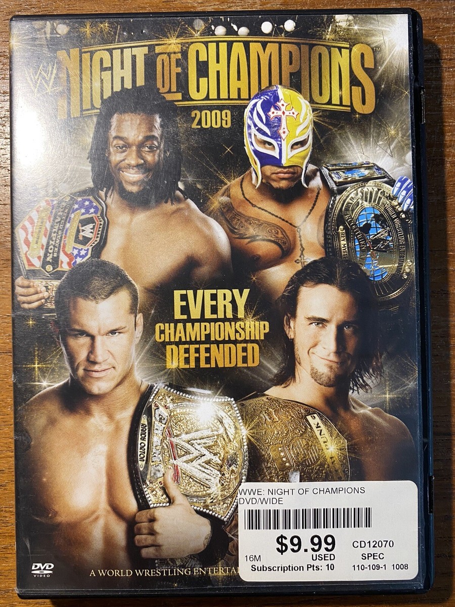 WWE Night of Champions 2009 Wrestling DVD Video Every Championship Defended OOP! WWE Night of Champions 2009 Wrestling DVD Video Every Championship Defended OOP!