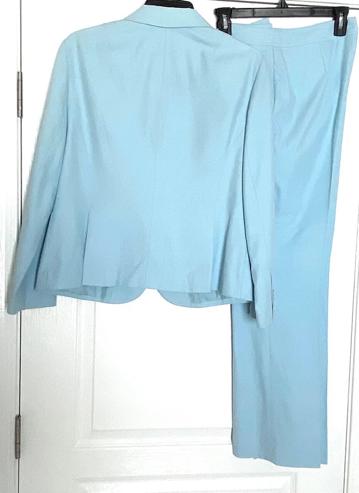 OSCAR de la RENTA 2 piezas Azul Cielo Bebé Blazer Abrigo Chaqueta + Pantalones Traje CONJUNTO 10P Foto 2 de 4