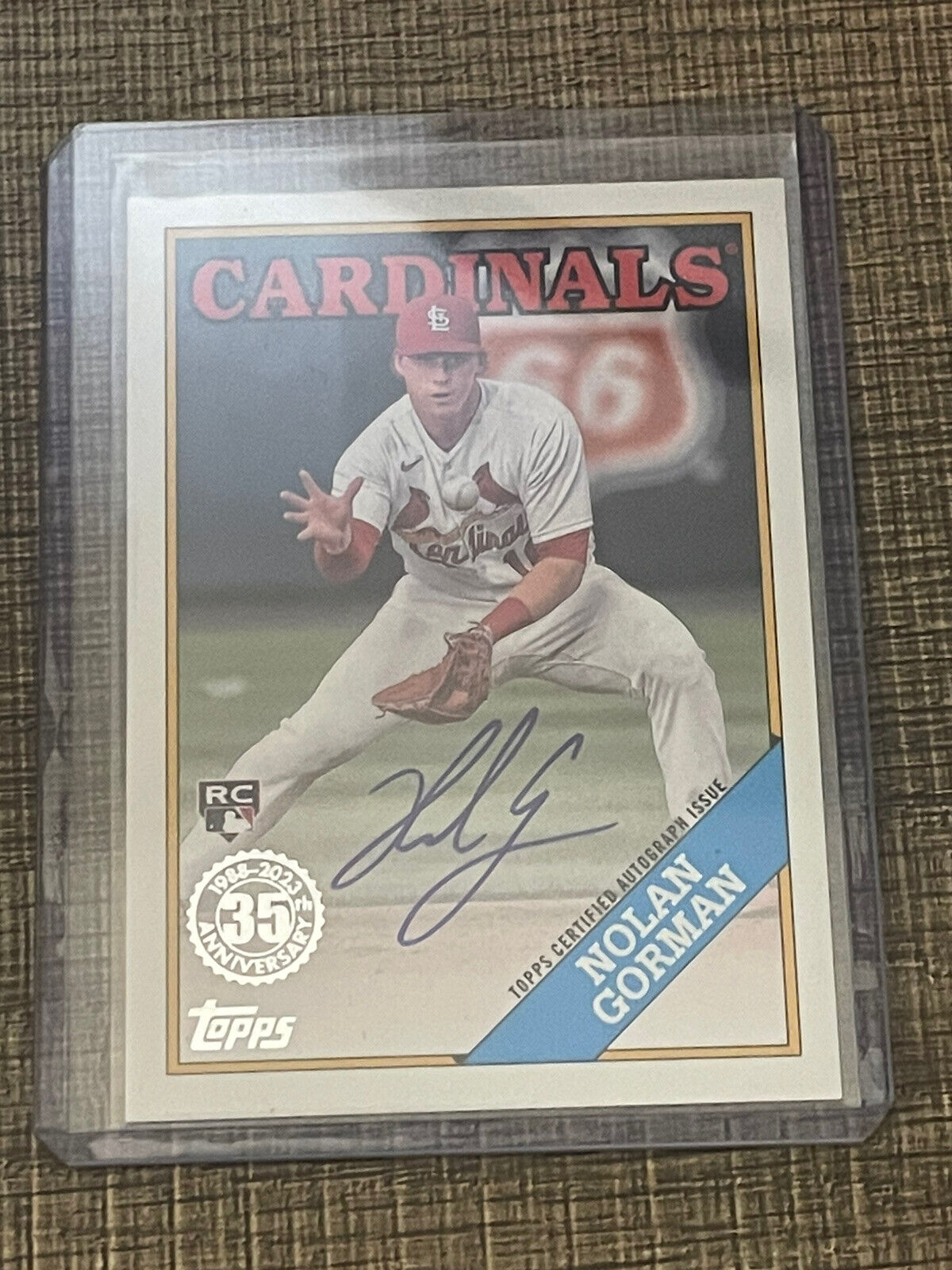 Nolan Gorman 2023 Topps Chrome Logofractor RC #192 St. Louis Cardinals  Rookie