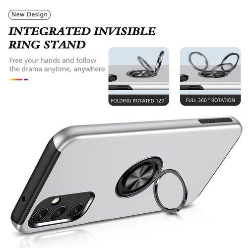 Funda de teléfono con soporte de anillo magnético para Samsung Galaxy A54 A53 A34 A24 A23 A15 A14 - Imagen 8 de 28