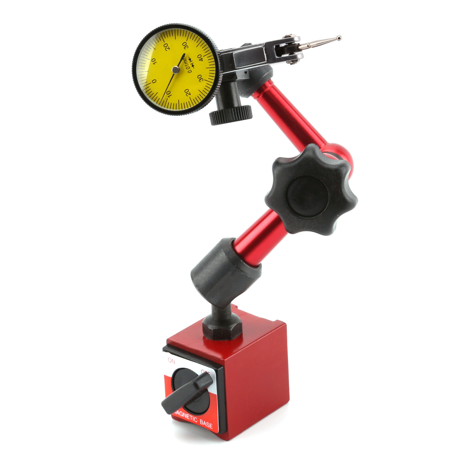 Precision Dial Test Indicator DTI Gauge + Flexible Base Holder