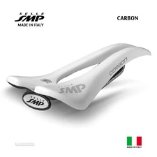 NEW Selle SMP CARBON Saddle : WHITE - MADE IN iTALY!