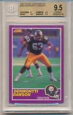 1989 Score Supplemental Dermontti Dawson (HOF) (Rookie Card) (#408S) BGS9.5 BGS. rookie card picture