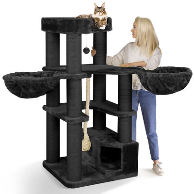 HAPPYPET Premium Kratzbaum 161 cm groe Katzen stabil Katzenbaum | eBay.de