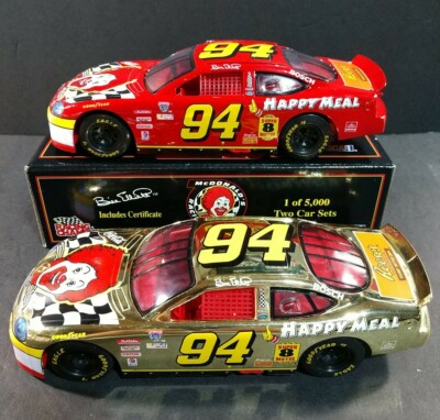 BILL ELLIOTT Racing Champions 1:24 Scale Gold Chrome Ford Taurus Set 