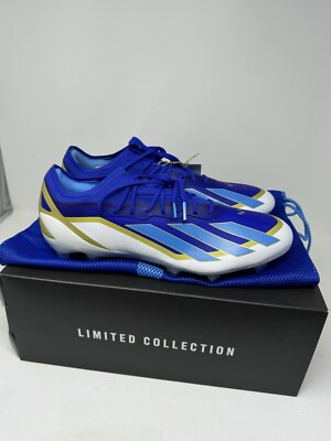 Adidas X Crazyfast Messi Elite FG Blue Burst Lucide Blue ID0710 Men's Size 11.5