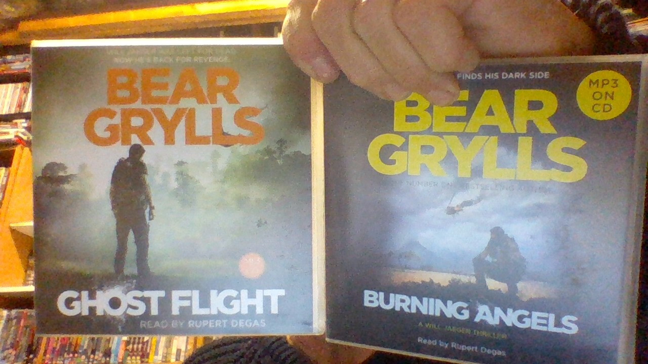 Burning Angels by Bear Grylls and ghost flight mp3 cd audiobooks x 2