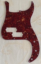 Pick Fits Fender '62 Precision P Bass Style Guitar Pickguard,4 Ply Red Tortoise
