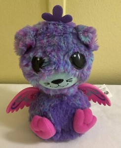 HATCHIMALS Surprise Peacat Peacock Cat w/Pink Wings BLUE/PINK/PURPLE USED
