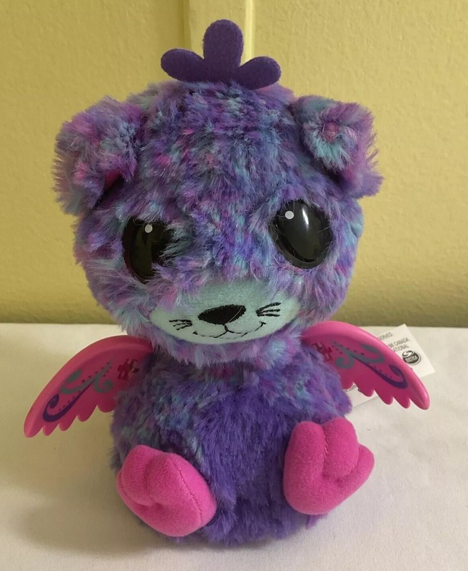 HATCHIMALS Surprise Peacat Peacock Cat w/Pink Wings BLUE/PINK/PURPLE USED