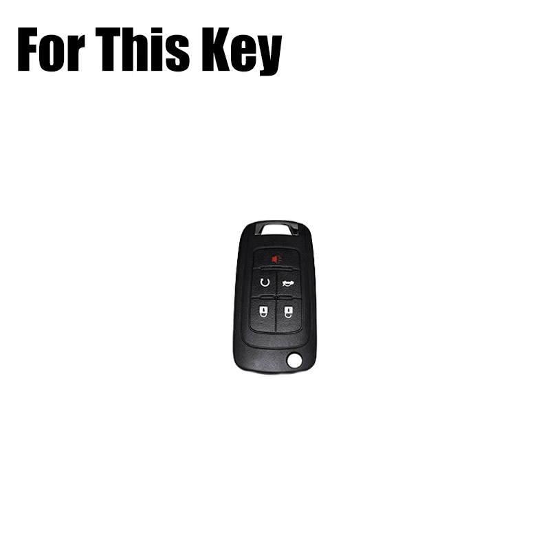 Zinc Alloy Leather Car Key Fob Case Cover For Buick Lacrosse Regal Encore Verano - Изображение 2 из 4