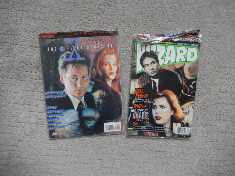 X-Files Magazine #1 Official Collectors' Edition Winter 1996 plus Wizard mag