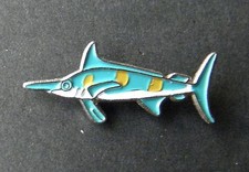 BLUE MARLIN GAME FISH SALT WATER SHARK LAPEL PIN BADGE 3/4 INCH
