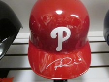 Rhys Hoskins Philadelphia Phillies Signed FS Authentic Batting Helmet JSA