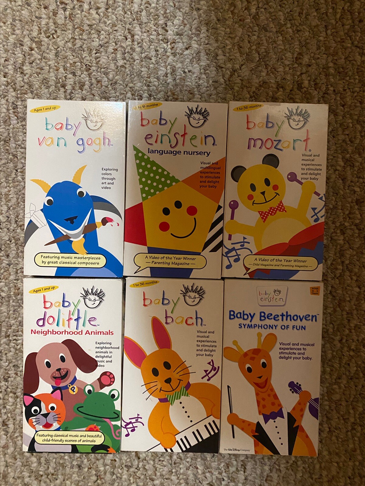 Lot Of 6 Baby Einstein VHS. eBay
