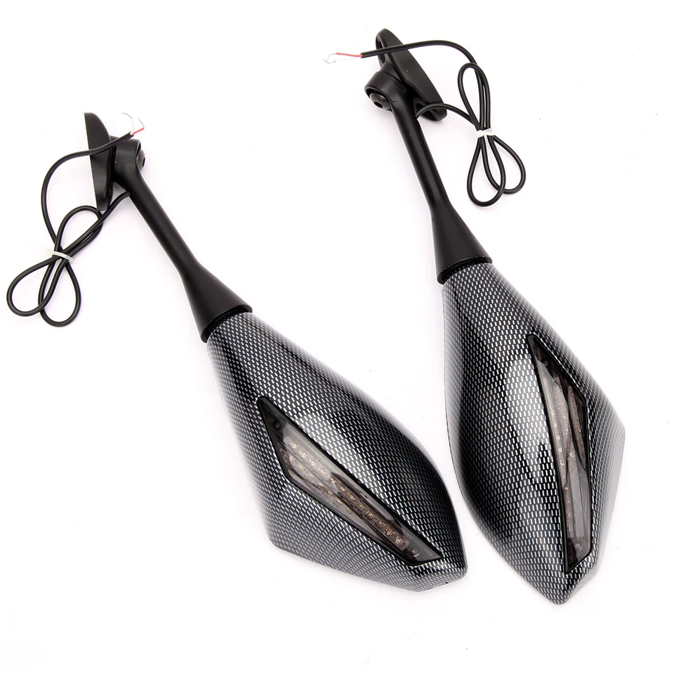 2 светодиодных зеркала указателя поворота для мотоцикла 2007 2008 2009 Suzuki GSXR600 GSXR750 - Изображение 4 из 4