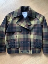 Kenzo Check Brown Blouson Coat Jacket Size M
