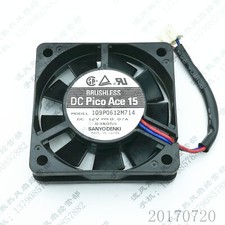 Sanyo 109P0612M714 6015 DC12V 0.07A 6CM 2-Wire Cooling Fan