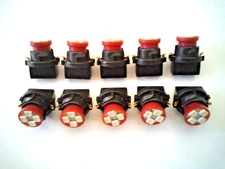 For Pontiac 10 Red 4 LED Dashboard Instrument Panel Indicator Light Bulb Socket