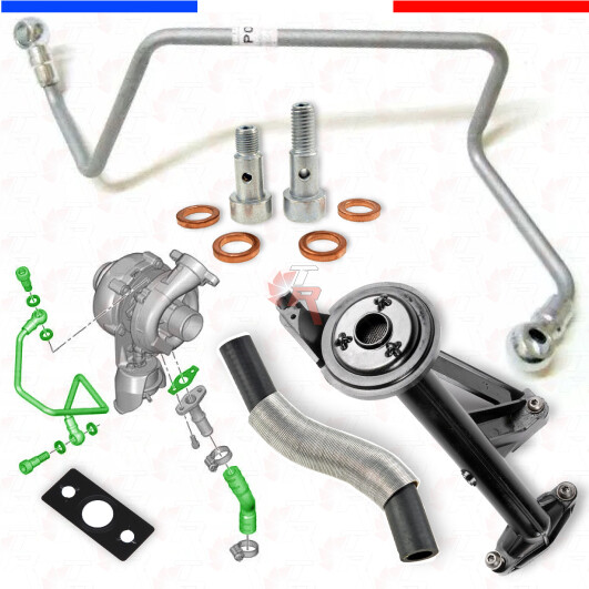 Kit de montage turbo d'origine 037968 pour moteurs PSA 1.6 HDi DV6