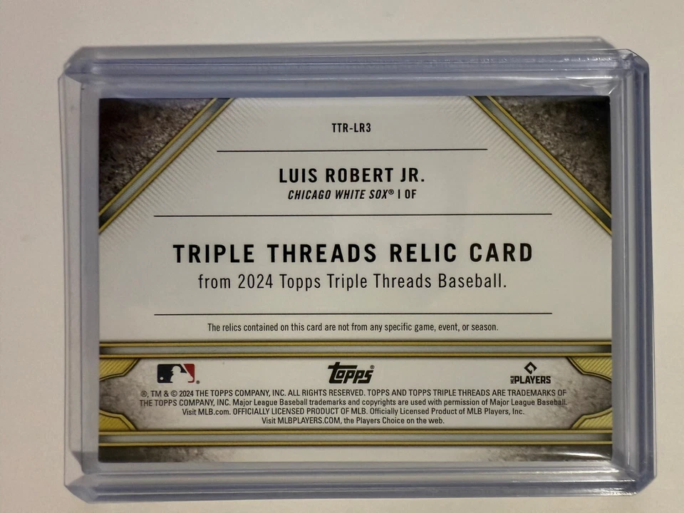2024 Topps Triple Threads Louis Robert TTR-LR3 9/9 75 XBH '23 - Image 2 of 3