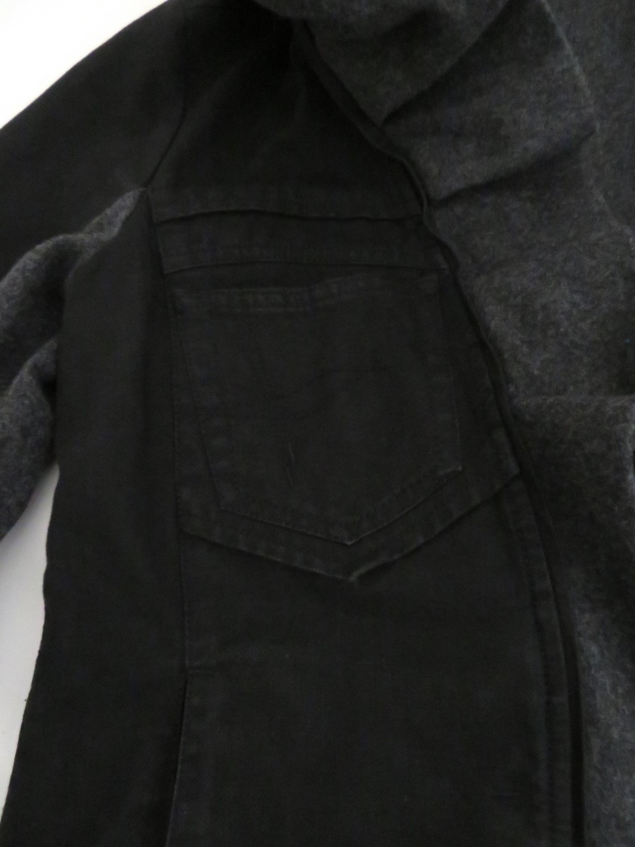 SPORTMAX CODE black denim jacket blazer IT 42 US 8 gray Wool