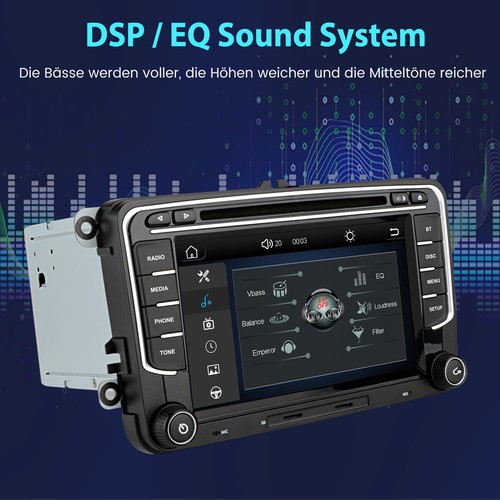 JUNSUN Linux GPS Autoradio für VW Golf 5/6 Passat Polo Tiguan Caddy DAB+ Carplay - Bild 12 von 16