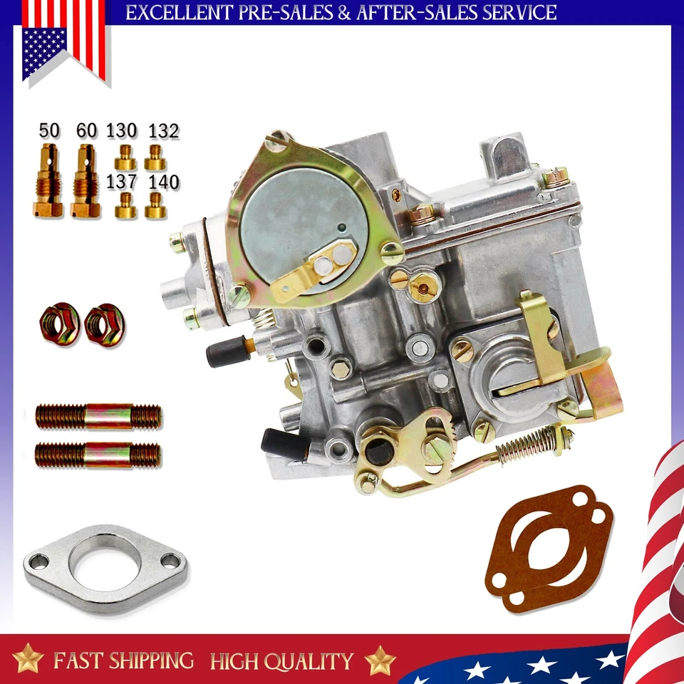 For Performance 34 PICT-3 Carburetor 12V VW Bug GHIA 1.6L Type 1 39mm Better - Изображение 3 из 4