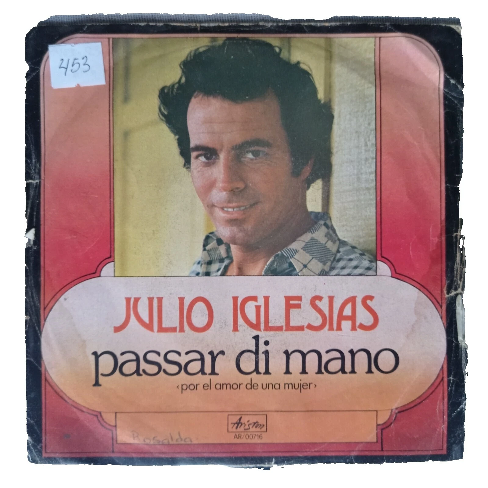 Julio IGLESIAS Pop discos de vinilo de velocidad de 45 RPM