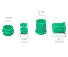 4 BTO Newly Made Aurora G G-PLUS HO Slot Car FRONT REAR Wheels 8894 8893 Green