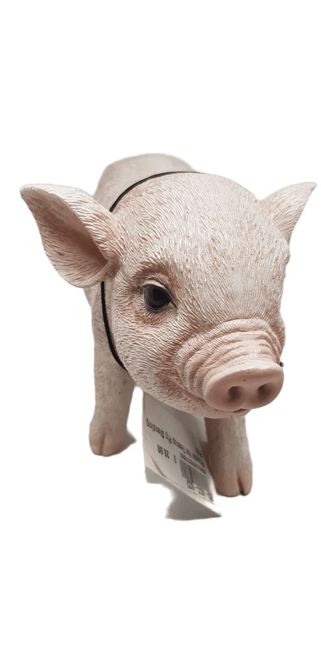Outdoor / Indoor Garden Resin Animal Statue Pet Pink Gift Standing Pig Piglet - Изображение 4 из 4