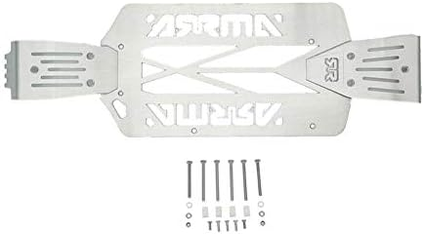 for Arrma Big Rock Crew Cab 4X4 BLX Upgrade Parts Stainless Steel Skid Plates fo