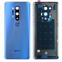 Oneplus 8 Pro Back Cover Rear Housing Frame Camera Lens Onyx Ultramarine Blue