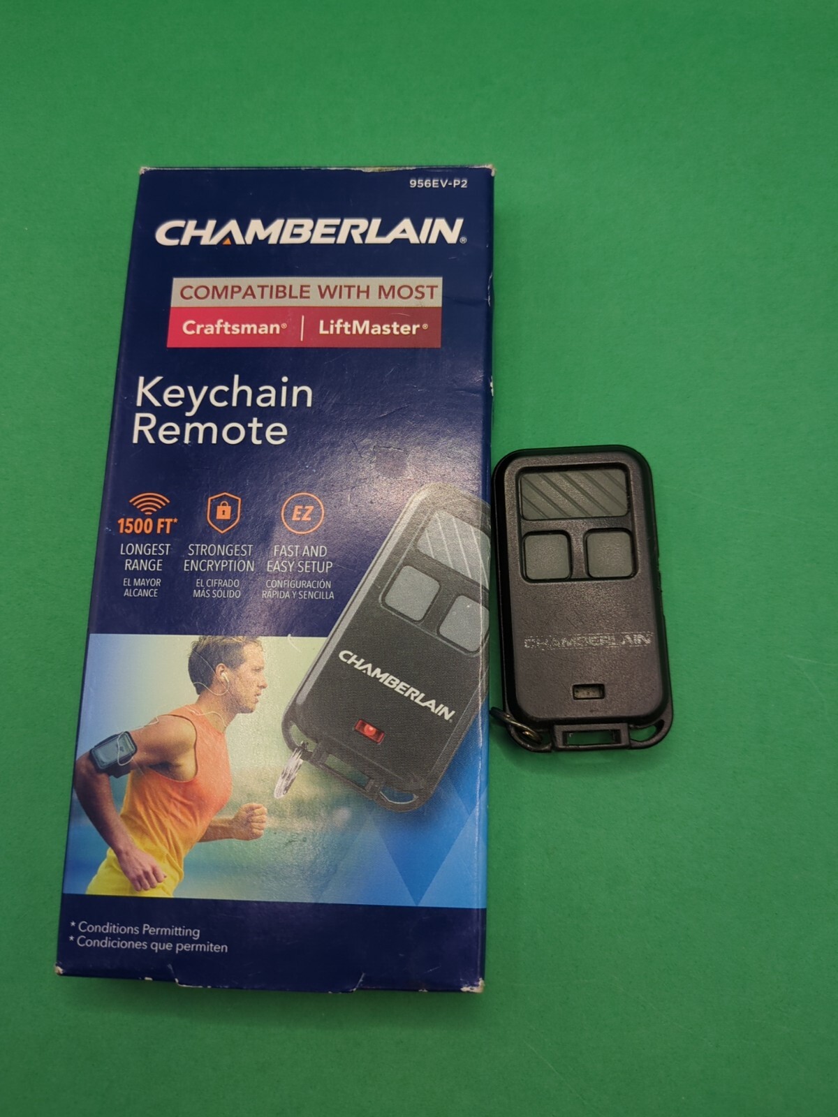 Chamberlain Garage Door Mini Keychain Remote Model 956EVP2 eBay