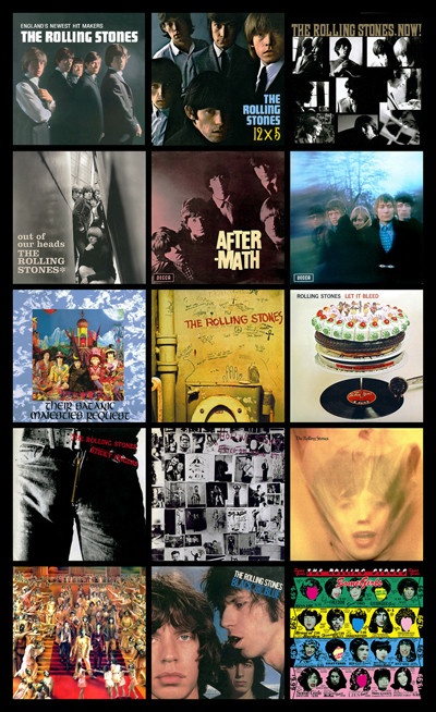 ROLLING STONES early album discography magnet (4.5