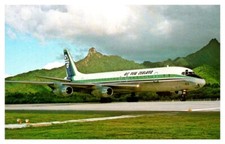 1980s Douglas DC-8 Air New Zealand Aircraft Vintage Postcard