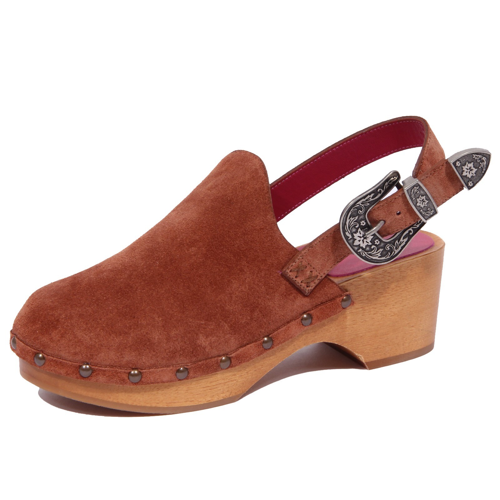 1954J zoccolo donna коричневая терракотовая женская обувь UNO 8 UNO 181 с заклепками scarpe