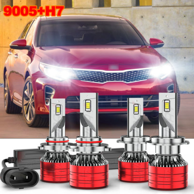 9005 H7 LED Headlight Bulbs Hi/Lo Beam Combo Kit For Hyundai Elantra 2017 2018 300 Brighter Than Halogen 4pcs - Foto 3