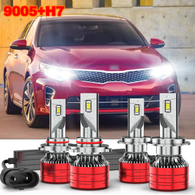 9005 H7 LED Headlight Bulbs Hi/Lo Beam Combo Kit For Hyundai Elantra 2017 2018 300 Brighter Than Halogen 4pcs - Foto 8