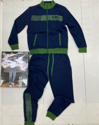 TUTA UOMO INVERNALE NOTTINGHAM FELPA TERMICA POLSINI+CERNIERA+TASCHE MOLTO  CALDA | eBay