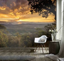 3D Sunrise Landscape Wallpaper Wall Mural Removable Self-adhesive Sticker5008